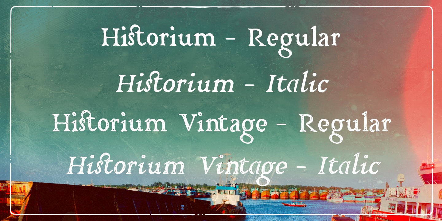 Example font Historium #4